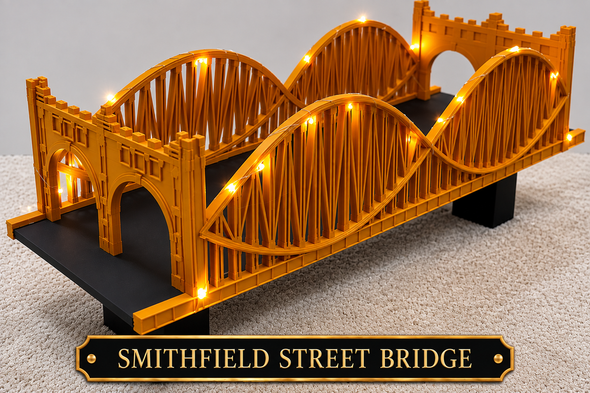 Smithfield Street Bridge with plastic road