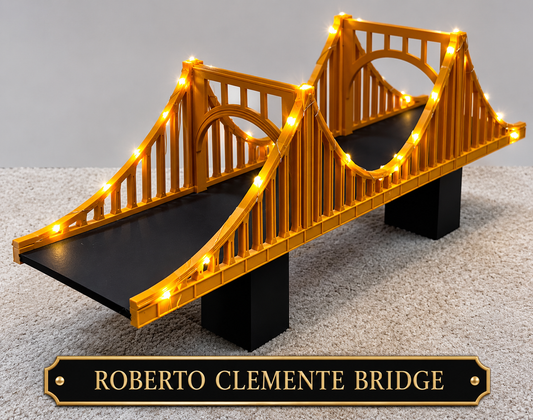 Roberto Clemente Bridge with plastic road